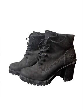 Timberland Lana Point Lace Up Boot Heels Size 9